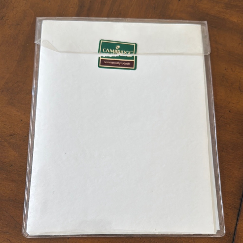 2/$5 Cambridge Commercial Products White Specialty paper